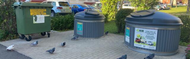 Сроки поджимают, но установленные контейнеры для биоотходов  в Нарве пока большая редкость