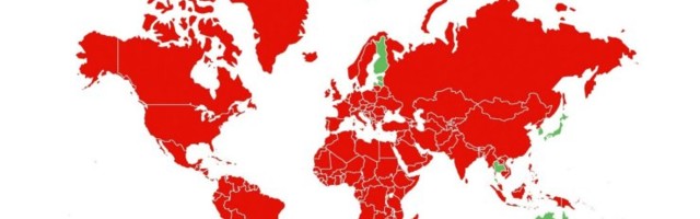 КАРТА | С 19 октября въезд в Эстонию без ограничений разрешен только из 3 стран Европы