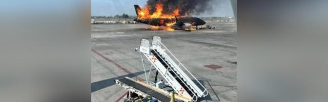 Правдиво ли это фото горящего самолёта в аэропорту Гвадалахары?