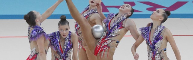 Эстонские гимнастки взошли на пьедестал в финале чемпионата Европы в Киеве