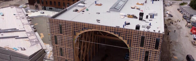 В Таллинне заканчивается строительство самого большого деревянного здания в Эстонии