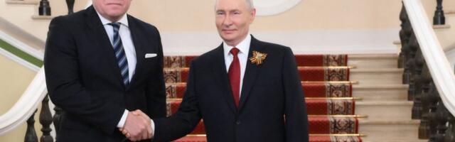 Единственный из европейских лидеров, кто приехал в Москву на День победы: премьер Словакии Фицо выпил „100 грамм“ с Путиным