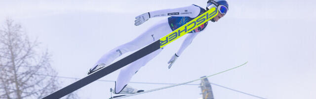 Эстонский прыгун с трамплина Кристьян Ильвес улетел более чем на 200 метров