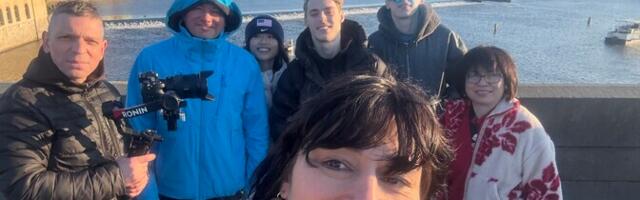 Алена Суржикова и Сергей Трофимов снимали на чемпионате мира продолжение цикла "Истории успеха"