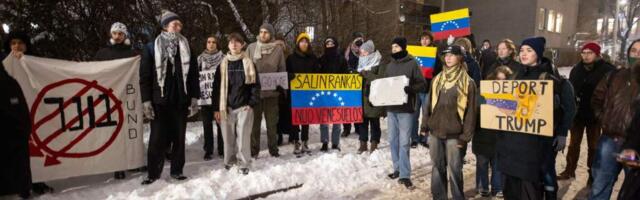 В Вильнюсе полсотни человек протестовали против действий США в Венесуэле