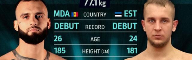 Один из самых опасных бойцов Эстонии дебютирует в MMA в бою с молдаванином