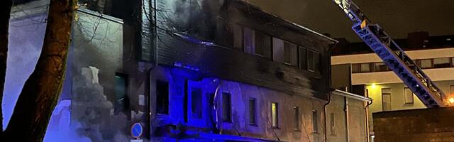 Причины ночного пожара в Таллинне, вспыхнувшего на территории Maxima, выясняются