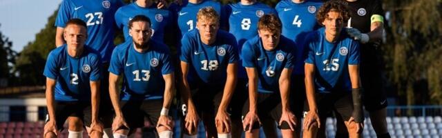 Молодежная сборная Эстонии по футболу в отборочном матче ЧЕ дома проиграла Швейцарии