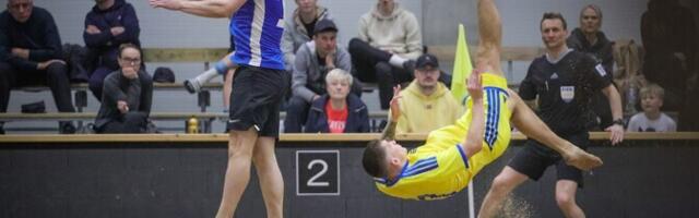 Сборная Эстонии по пляжному футболу дома дважды в дополнительное время проиграла Украине