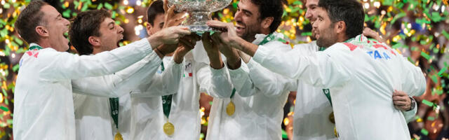 Сборная Италии в третий раз подряд выиграла Кубок Дэвиса