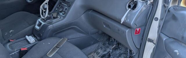 В Тарту загорелся автомобиль