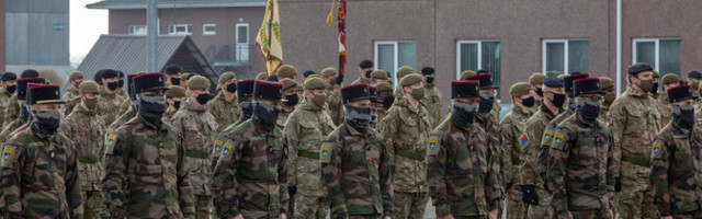 В Тапа состоялась ротация боевой группы союзников НАТО