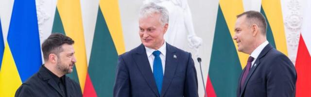 Зеленский в Вильнюсе призвал белорусов добиваться независимости