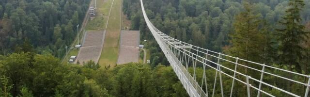 В Германии открыли 665-метровый подвесной мост для пешеходов