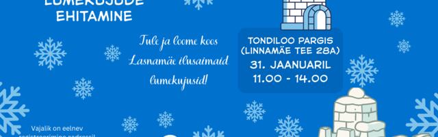 Ласнамяэ приглашает жителей на строительство снежных скульптур