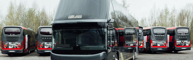 Lux Express запускает двухэтажные автобусы на линии Таллинн–Тарту