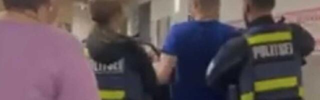 Неадекватный мужчина ворвался в нарвскую школу. До этого он бил машины и угрожал водителям