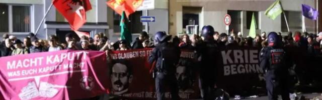 Антивоенный марш в Кельне перерос в столкновения с полицией