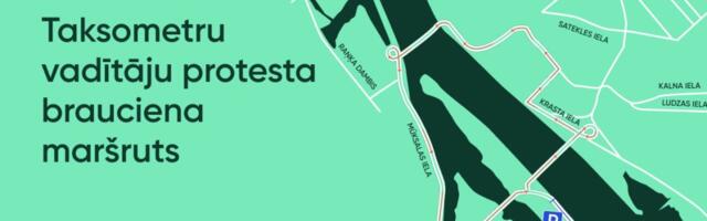 Taksometru vadītāju protesta laikā Rīgā gaidāmi būtiski satiksmes ierobežojumi
