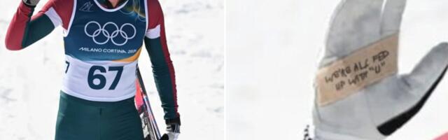 Правдиво ли фото венгерского лыжника с надписью „Нас всех достала У“ на перчатке?
