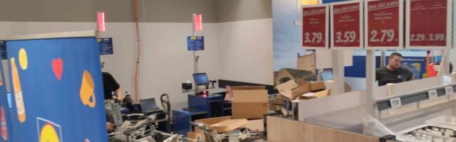 Наконец и в Нарве – Lidl устанавливает автоматические кассы