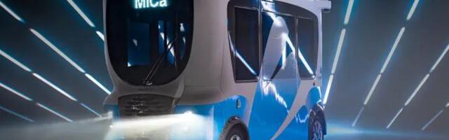 Эстонский автомобиль-беспилотник начал работу в Японии